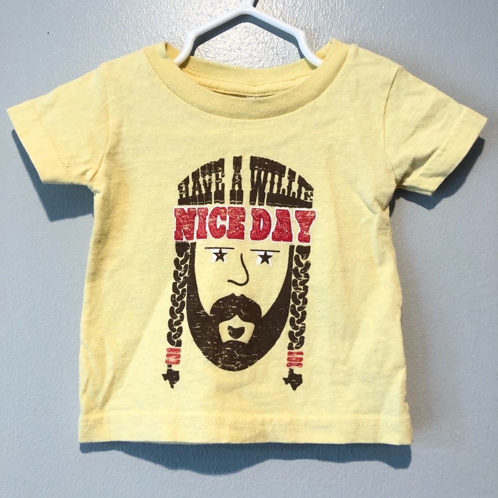 Willie Nelson Yellow Baby T-shirt size 6m